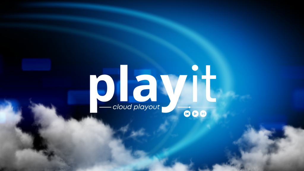 Logo du cloud playout Playit  de BCE faisant partie de Media-as-a-Service