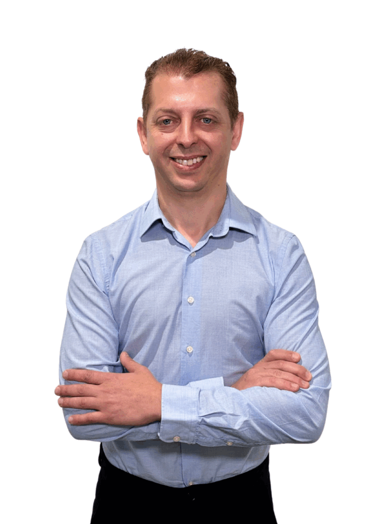 Portrait photo with white background of José Nunes Head of Cloud Architecture