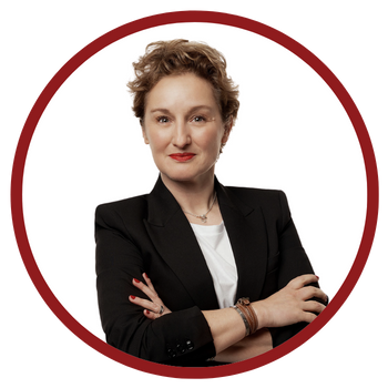 Portrait of Noëlle Prat, Sales and Marketing Director at BCE.