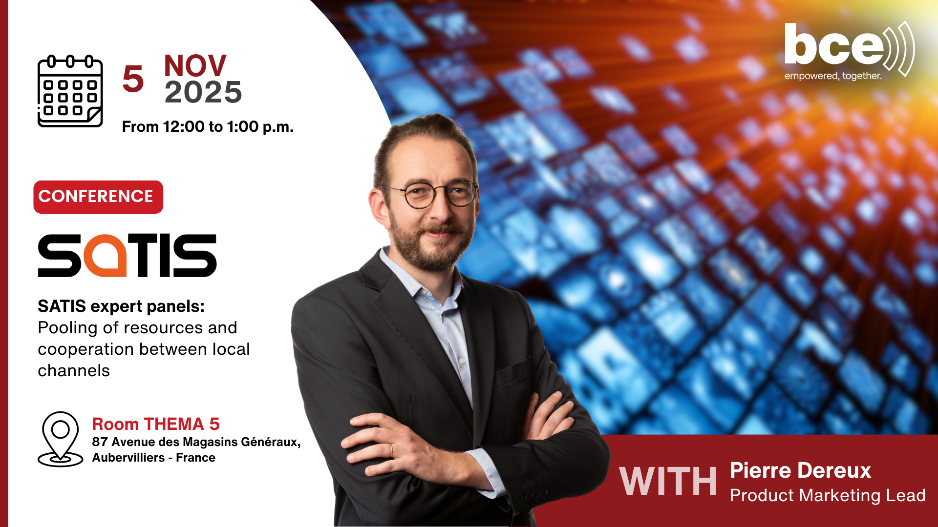 Pierre Dereux at one of the SATIS conference