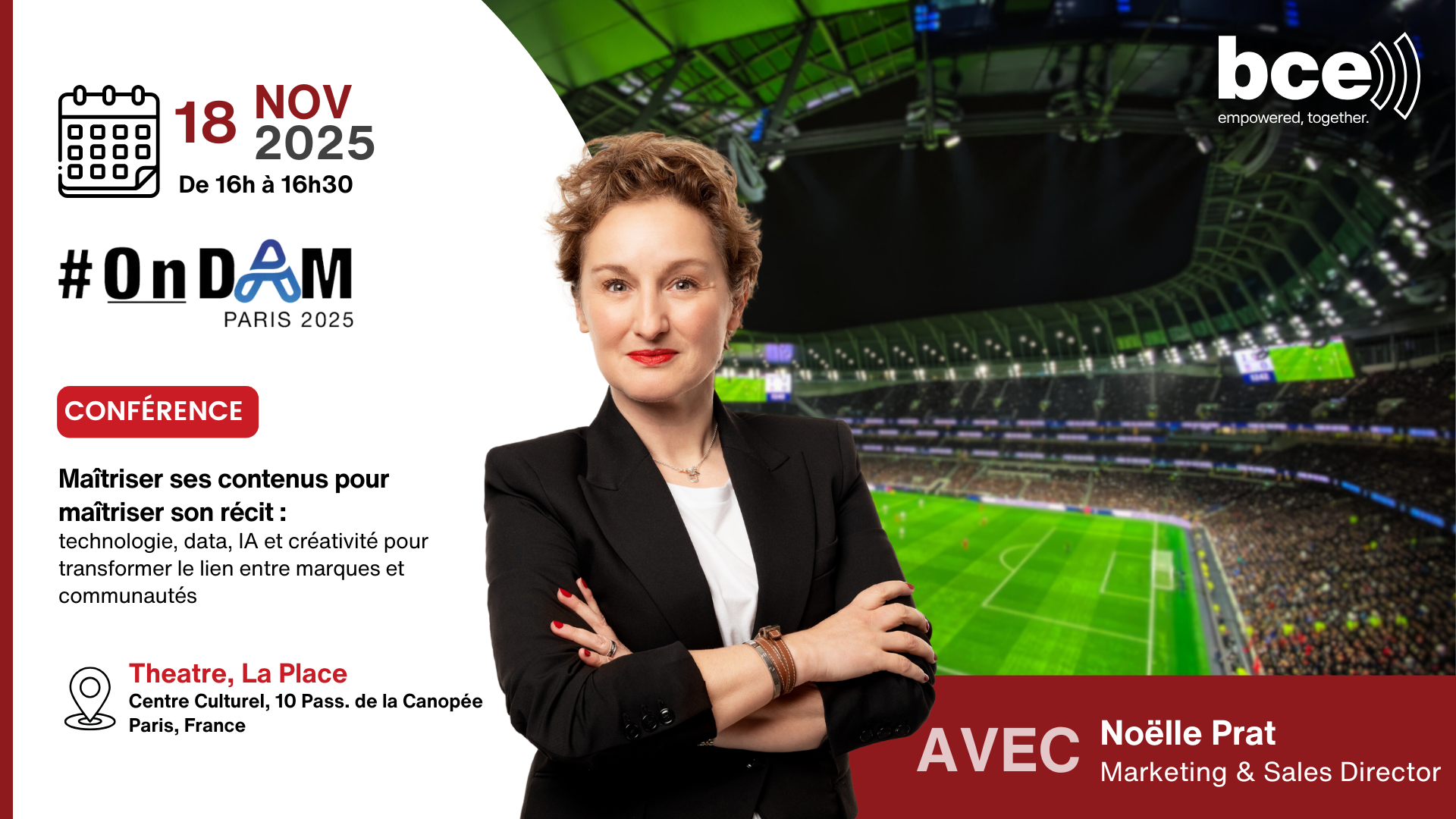 Noëlle Prat participating at the OnDam conference